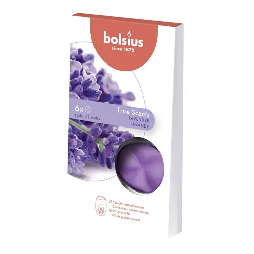 Bolsius Wax Melts True Scents Lavender (8 stuks)