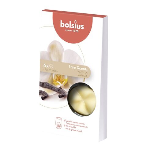 Bolsius Wax Melts True Scents Vanille (8 stuks)