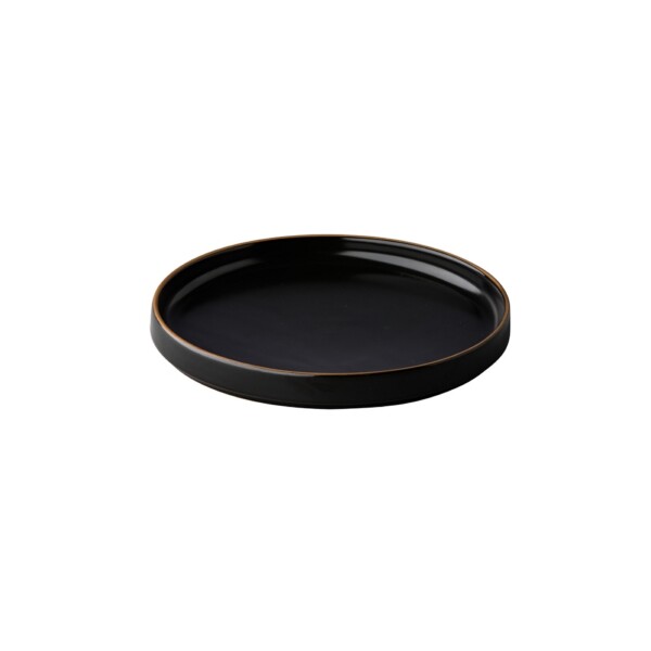 Bord Japan Zwart <br /> (Stapelbaar) <br /> Q Authentic Ø 20 x 2.5 cm