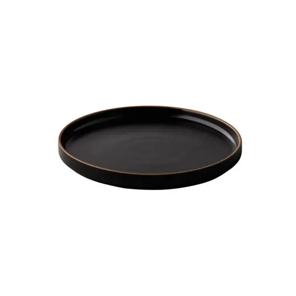Bord Japan Zwart  (Stapelbaar)  Q Authentic Ø 23 cm