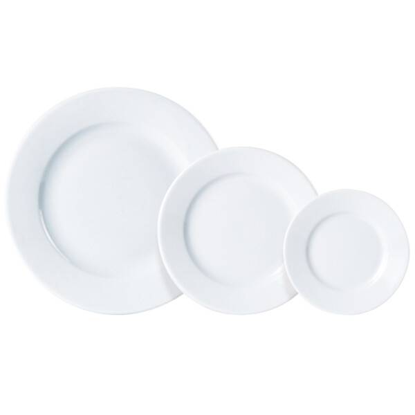 Porcelite Bord Met Brede Rand Ø 21 cm