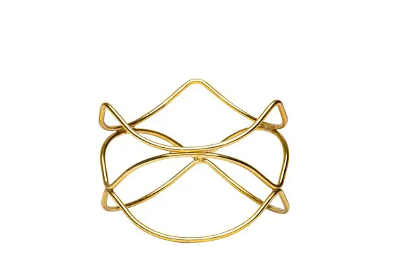 Gouden Buffetverhoger Middel Rond  21,5 x 15 cm