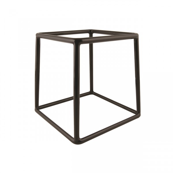 Zwarte Buffetverhoger Hoog Vierkant  Ø 18/18 x 18 cm