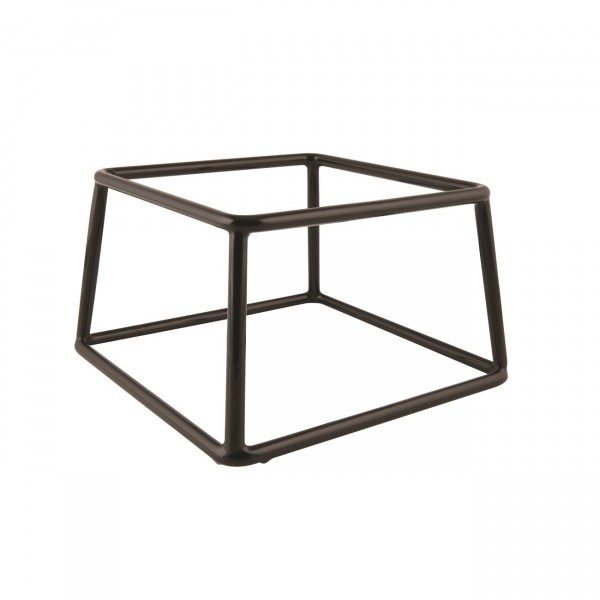 Zwarte Buffetverhoger Middel Vierkant  Ø 18/18 x 10 cm