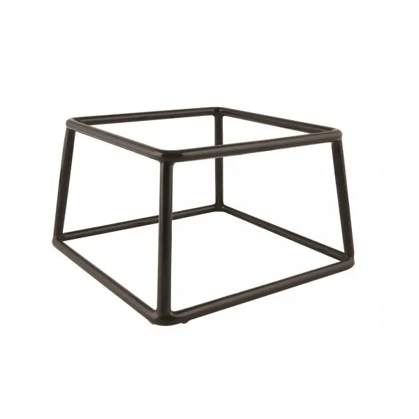 Zwarte Buffetverhoger Middel Vierkant  Ø 18/18 x 10 cm