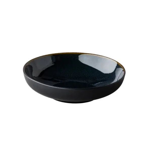 Diep Bord Blauw <br />Speckle Q Authentic <br /> Ø 22 x 6 cm