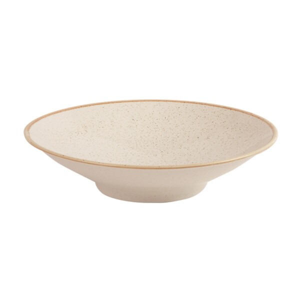 Diep Bord Op Voet <br /> Oatmeal Ø 26 cm
