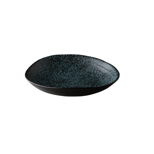 Diep Bord Blauw/Zwart <br /> Chameleon Q Raw <br /> Ø 24 x 4 cm