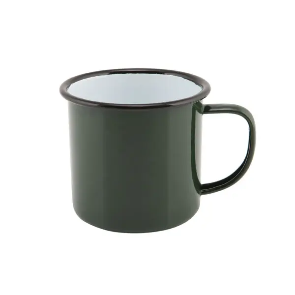 Emaille Mok Groen Ø 9 cm