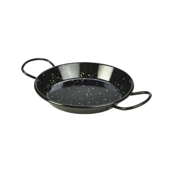 Emaille Pannetje Zwart Ø 15 cm