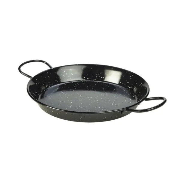 Emaille Pannetje Zwart Ø 26 cm
