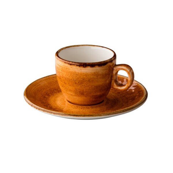Espresso Kop & Schotel Jersey Oranje Ø 13 cm