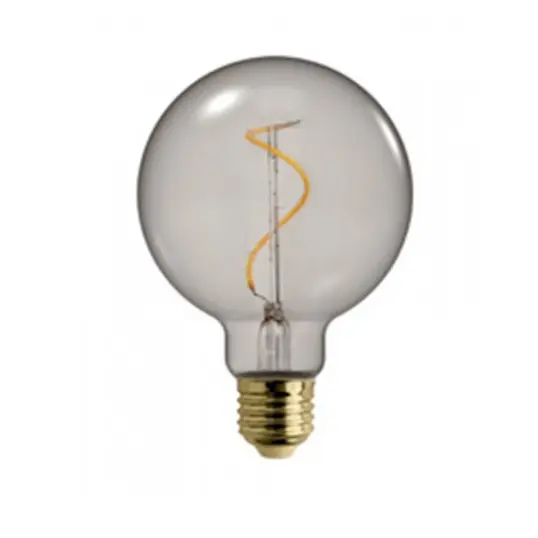 G95 Swirl Bulb Smoked Glass