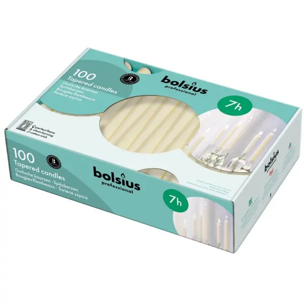 Bolsius Gotische Kaars Ivoor (100 stuks)