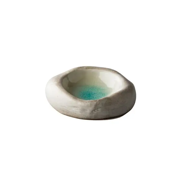 Blue Lagoon Hoog  Bord Q Raw  Ø 17.5 x 5 cm