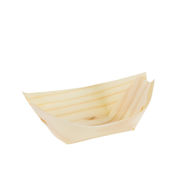 FSC® Houten Bootje <br /> 9.2 x 5.5 cm <br /> (100 stuks)