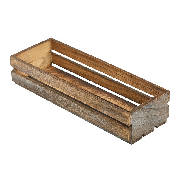 Langwerpig Houten Kratje <br /> 34 x 12 x 7 cm