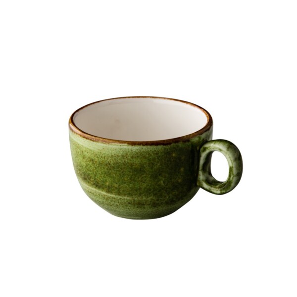 Cappuccinokop Stapelbaar Jersey groen 200 ml