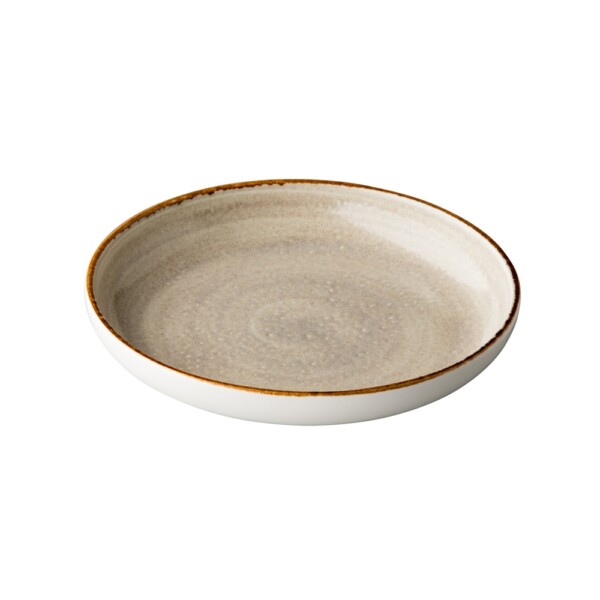 Bord Diep Rond Jersey Grijs  Ø 23.5 cm