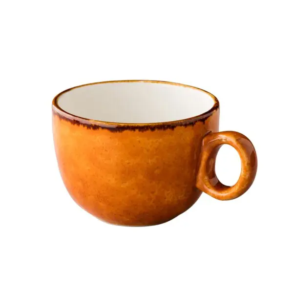 Latte koffiekop Stapelbaar Jersey Oranje 350 ml
