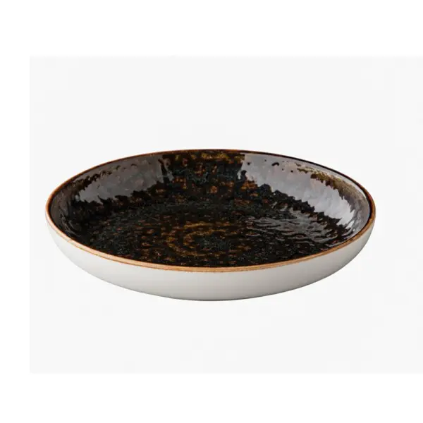 Diep Rond Bord Jersey Bruin Ø 23.5 cm