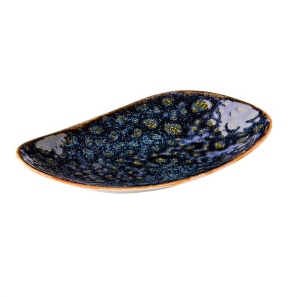 Triangle Lang Bord Jersey Blauw 21 x 12 cm