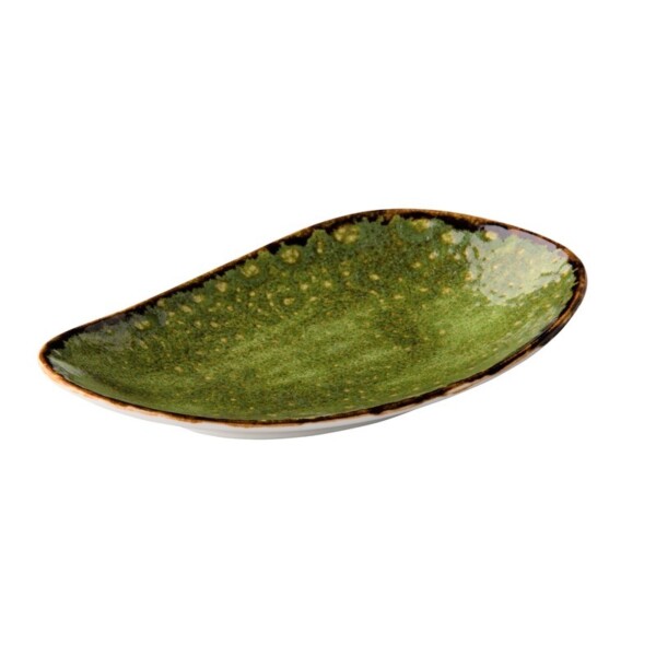 Triangle Lang Bord Jersey Groen 21 x 12 cm