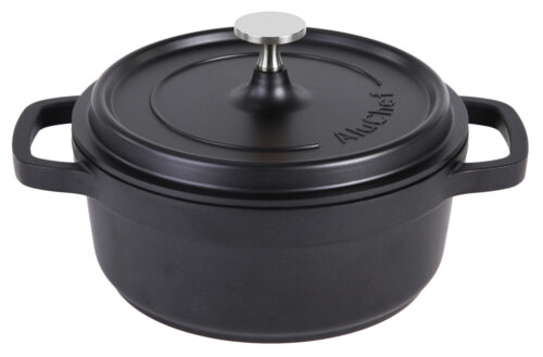 AluChef Cocotte rond - ø200mm - Zwart