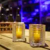 Square Ribbed Glass Transparant (per stuk) - Afbeelding 2