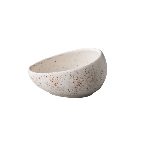 Kom Schuin S Mat <br /> Wit Tinto <br /> Q Authentic <br /> Ø 8.5 x 3/5 cm