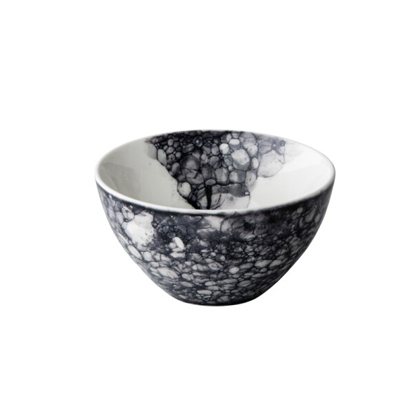 Kom Zwart Bubbles <br /> Q Authentic <br /> Ø 15 x 8 cm