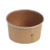 Kraft/PLA <br /> foodcontainer <br /> 240 ml Ø 9.6 x 5.1 cm <br /> (50 stuks)