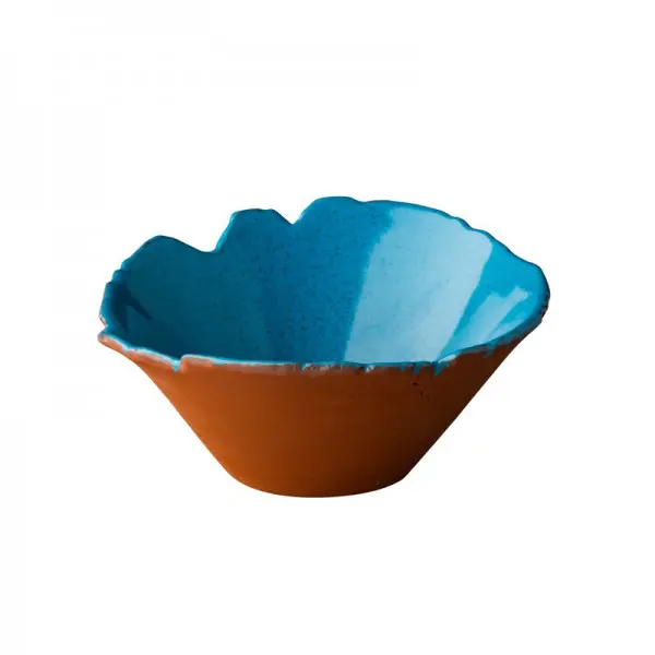 Organische Kom Blauw <br /> Ø 13 x 7.8 cm