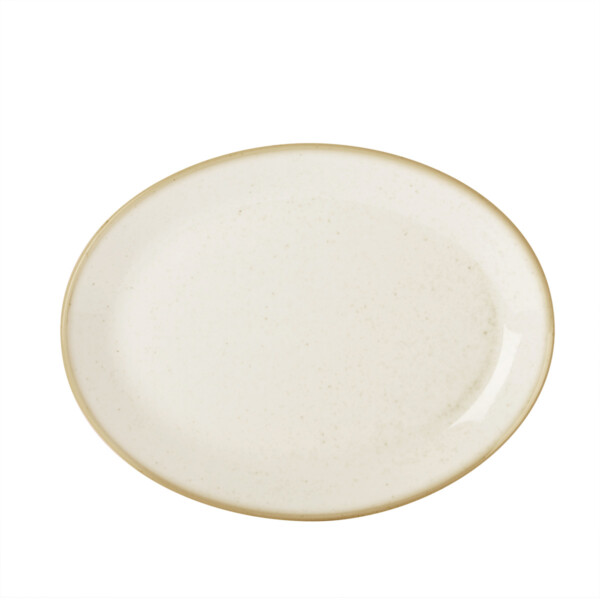 Ovaal Bord Oatmeal <br /> 30.5 x 23.5 cm