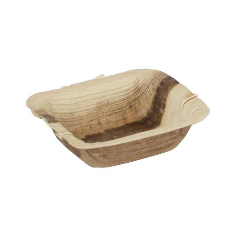 Palmblad <br /> Amusebakje 7 x 7 cm <br /> (25 stuks)