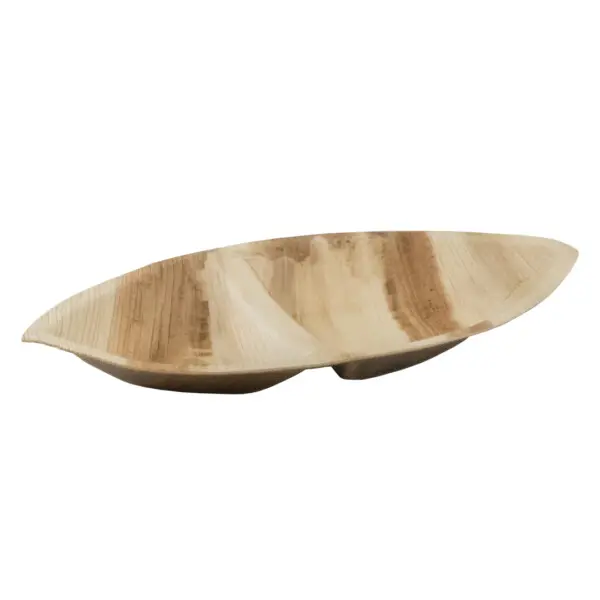 Palmblad <br /> Bord 'Leaf' 28 x 15 x 3 cm <br /> 2-vaks (25 stuks)
