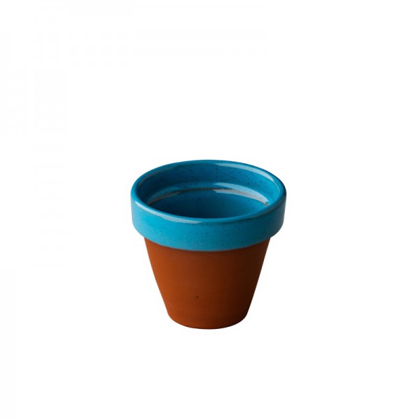 Pot Blauw Stoneheart <br /> Ø 6.5 x 6 cm
