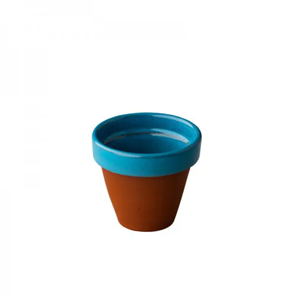Pot Blauw Stoneheart <br /> Ø 6.5 x 6 cm