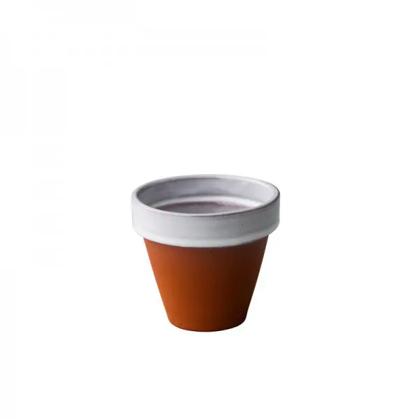 Pot Wit Stoneheart <br /> Ø 6.5 x 6 cm