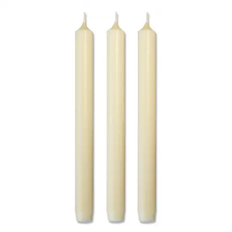 Q-Lights Dinerkaars Ivoor (60 stuks) <br/ > Ø 2.3 x 25 cm