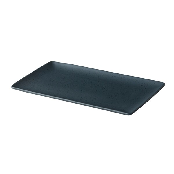 Rechthoekig Bord <br /> Mat Donkergrijs <br /> Tinto Q Authentic <br /> 19 x 33.5 cm