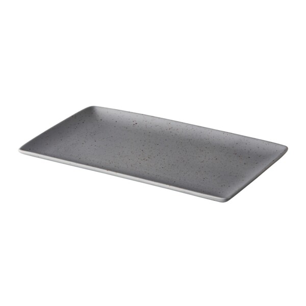 Rechthoekig Bord <br /> Mat Grijs <br /> Tinto Q Authentic <br /> 19 x 33.5 cm