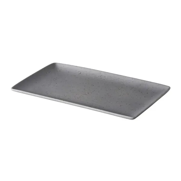 Rechthoekig Bord <br /> Mat Grijs <br /> Tinto Q Authentic <br /> 19 x 33.5 cm