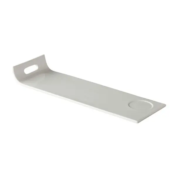 Q Fine China Rechthoekig Bord Met Handvat En Uitsparing 38 x 12,5 cm