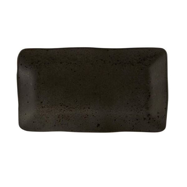 Rechthoekig Bord <br /> Stoneblack <br /> Q Authentic <br /> 27.5 x 15.5 cm