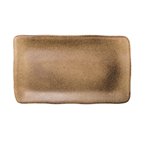 Rechthoekig Bord <br /> Stonebrown <br /> Q Authentic <br /> 35 x 21 cm