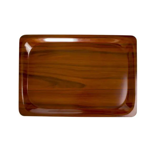 Rechthoekig Dienblad Walnootkleur <br /> 32.5 x 53 cm