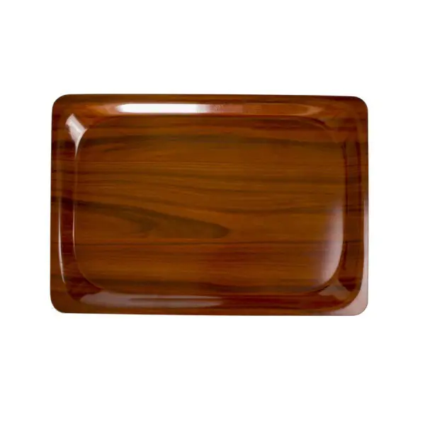 Rechthoekig Dienblad Walnootkleur <br /> 33 x 43 cm