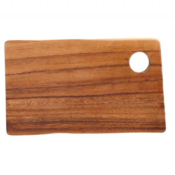 Rechthoekige Acacia <br /> Plank Met Gat <br /> 25 x 14 x 2 cm