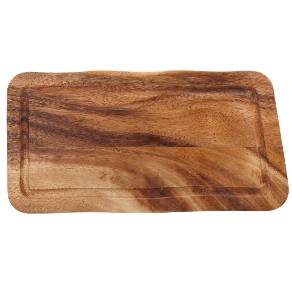 Rechthoekige Acacia  Plank Met Gleuf  40 x 22 x 2 cm
